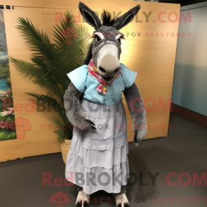 Esel-Maskottchen-Kostüm mit...