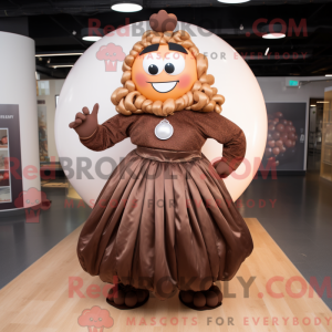 Brown Superhero mascot...
