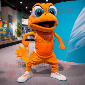 Orange Barracuda maskot...