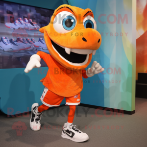 Oranje Barracuda mascotte...