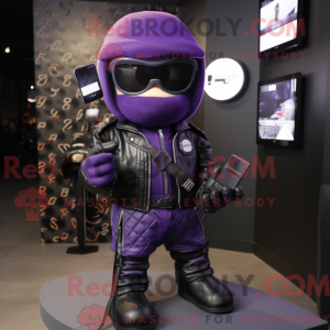 Postava maskota Purple...