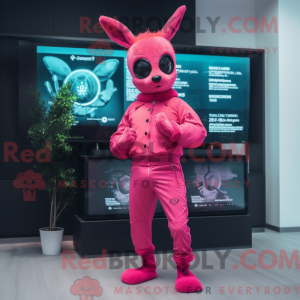 Rosa Reh Maskottchen Kostüm...