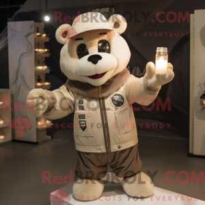 Beige Scented Candle mascot...