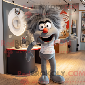 Gray Contortionist mascot...