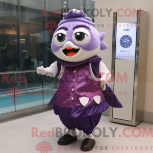 Lilla tun maskot kostume...