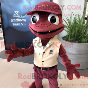 Maroon Geckos mascot...