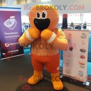 Peach Boksehandske maskot...