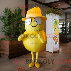 Lemon Yellow Apricot mascot...