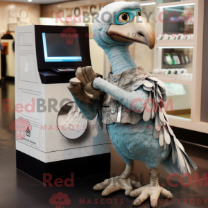 Sølv Dodo Bird maskot...