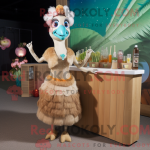 Costume de mascotte de paon...