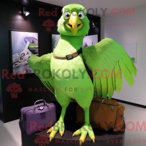 Lime Green Vulture maskot...