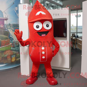 Costume mascotte de Red Ray...