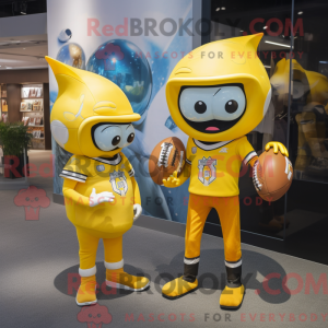 Yellow American Football...