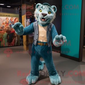 Blågrön Smilodon...