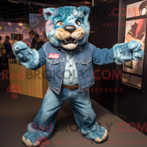 Blågrønn Smilodon...