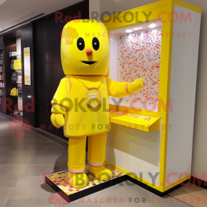 Postava maskota žlutého...