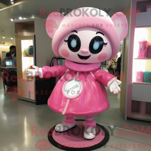 Pink Plate Spinner maskot...
