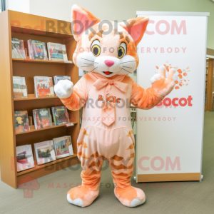 Peach Bobcat mascotte...