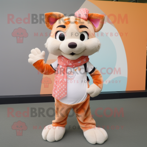 Peach Bobcat mascotte...