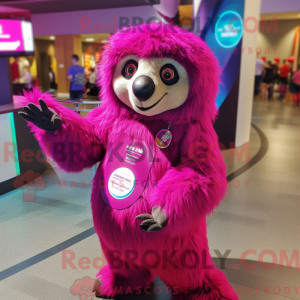 Magenta Giant Sloth máscara...
