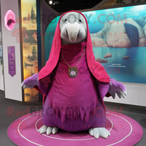 Magenta Walrus mascotte...