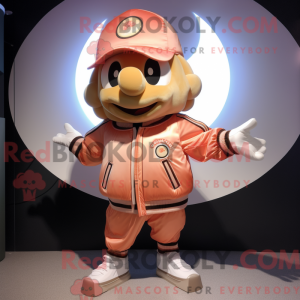 Peach Gyro maskotdraktfigur...
