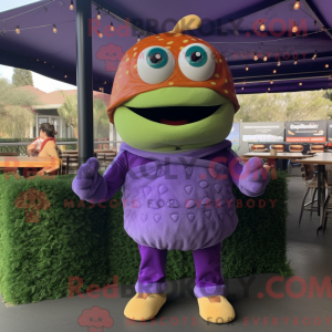 Lavender Burgers mascot...