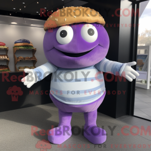 Lavender Burgers mascot...