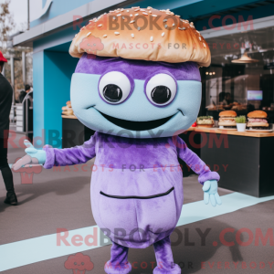 Lavender Burgers mascot...
