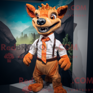 Orange Chupacabra maskot...