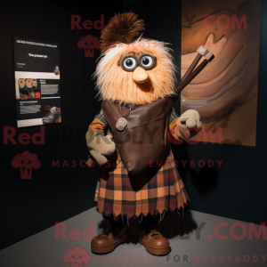 Brun sækkepibe maskot...