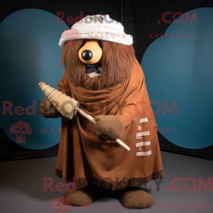Brun sækkepibe maskot...