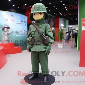 Army Soldier maskot kostume...