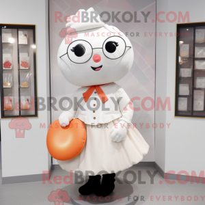 White Apricot mascot...