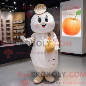 White Apricot mascot...