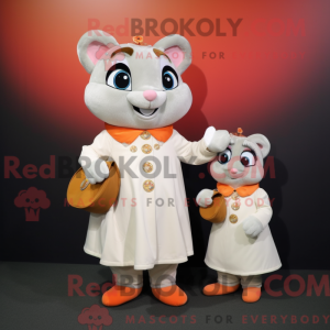 White Apricot mascot...