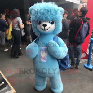 Sky Blue Alpaca mascotte...