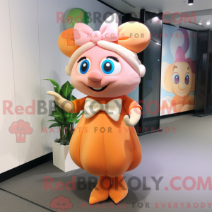 Peach Elf mascottekostuum...