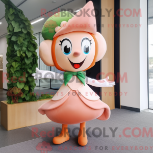 Peach Elf-maskotdraktfigur...