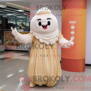 Beige Dim Sum mascot...