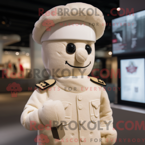 Cream Soldier mascot...
