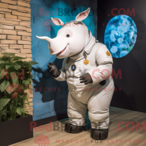 Hvit Rhinoceros maskot...