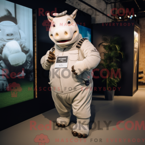 White Rhinoceros mascot...