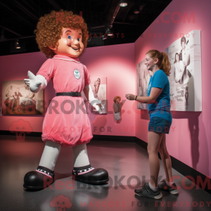 Pink Irish Dancer maskot...