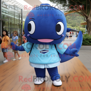 Blue Whale maskot kostume...