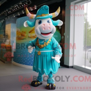 Turkis ko maskot kostume...