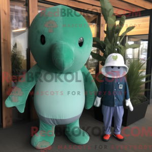 Forest Green Narwhal maskot...