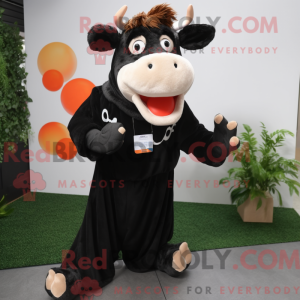 Máscara de vaca preta...