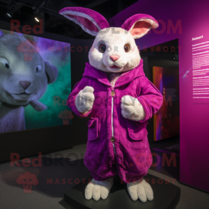 Magenta Wild Rabbit maskot...