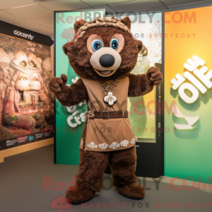 Brown Celtic Cross mascot...